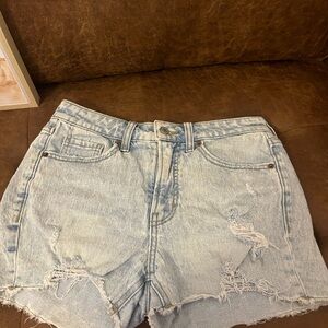 Old Navy Light Wash Distressed Jean Shorts